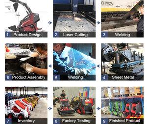 CE EPA farm مجرفة خشبية جديدة مدمجة ديزل جرافة تضاريس دولية صغيرة توجيه انزلاقي صغير - Product Image 3