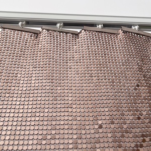 Rèm Lưới Kim Loại Vải Sequin Kim Loại Trang Trí Vải Kim Loại - Product Image 2