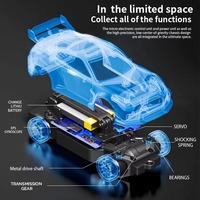 Voitures de drift professionnelles YT 20KM/H 4WD en alliage à l'échelle 1:43, modèles 911 et GTR avec gyroscope, contrôle proportionnel complet 2,4 GHz, jouets RC