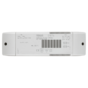 ไดรเวอร์ LED แบบหรี่แสงได้แรงดันคงที่ vimar 230V 50Hz 12/24Vdc 30W selv - Product Image 1