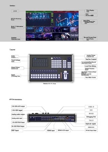 Mezclador de Video para Transmisión en Vivo 4K 12G SDI, Mezclador de Video para Producción, Grabación y Transmisión HD, Consola de Estudio Todo en Uno - Product Image 6