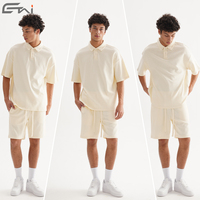 T-shirt Polo Set Ensemble d'été en coton Polo 2 pièces et short Polos personnalisés de haute qualité pour hommes/Ensemble de shorts pour hommes