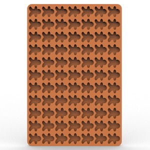 <span class=keywords><strong>Mini</strong></span> molde de silicona de pan de jengibre <span class=keywords><strong>para</strong></span> hornear chocolates dulces pequeños moldes de galletas de <span class=keywords><strong>hombre</strong></span> de jengibre moldes de silicona de árbol de Navidad - Product Image 1