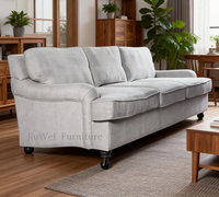 Canapé Chesterfield de style français de haute qualité, reproduction antique, avec fonction inclinable, rembourrage en éponge, pour salon, usage domestique