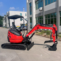 Mini-pelleuse 2026 Nouvelle certifiée CE Micro-excavatrice 2,5 tonnes Euro 5 Conception sans queue Livraison gratuite pour les commandes à l'étranger