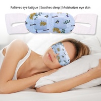 Masque oculaire jetable auto-chauffant à la vapeur, à base de plantes, pour SPA, marque privée ODM, aux polyphénols de thé, apaise les yeux fatigués, détend les tensions