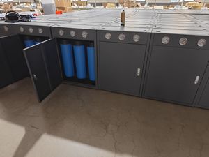 Filtre <span class=keywords><strong>à</strong></span> <span class=keywords><strong>eau</strong></span> pour toute la maison <span class=keywords><strong>à</strong></span> 3 étapes Big Blue Jumbo avec armoire en acier, 3 manomètres, filtre <span class=keywords><strong>à</strong></span> sédiments <span class=keywords><strong>à</strong></span> haut débit pour réservoir de toit - Product Image 6