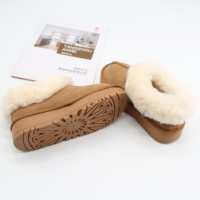 Bottes pour filles antidérapantes, imperméables, en daim synthétique, doublure en peluche, recyclables, tendance 2024, plateforme mi-mollet, bottes de neige chaudes
