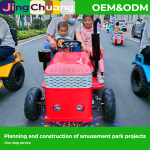 Go Kart <span class=keywords><strong>El</strong></span>éctrico con Pedales, Coche <span class=keywords><strong>de</strong></span> Choque <span class=keywords><strong>de</strong></span> Cuatro Ruedas con Neumáticos Grandes, Atracción <span class=keywords><strong>de</strong></span> Entretenimiento para Padres e Hijos - Product Image 2