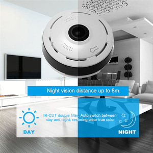 Mini caméra 1080P 2,75 pouces <span class=keywords><strong>V380</strong></span> Pro 360 °   Caméra IP WiFi panoramique fisheye, intérieure, sans fil, audio bidirectionnel, détection de mouvement, OEM ODM - Product Image 2