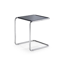 Table d'appoint basse stratifiée à cadre en métal simple classique nordique Table d'appoint antidérapante pour salon