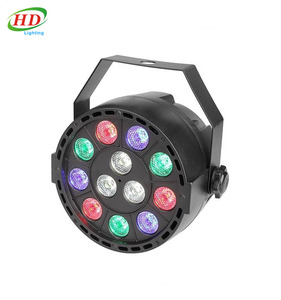 Mini UV 12 LED ánh sáng sân khấu màu tím chiếu đèn 36 Wát cho Câu lạc bộ dj mini Par LED chiếu sáng - Product Image 1