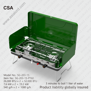 Precio barato EE. UU. Equipo de camping multifunción propano plegable portátil al aire libre <span class=keywords><strong>estufa</strong></span> de <span class=keywords><strong>gas</strong></span> de doble quemador para tienda de campaña - Product Image 2