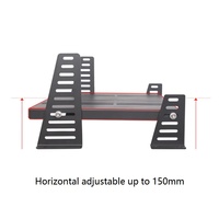 Cabina de Simulación de Carreras y Vuelo de Aluminio Asiento de Simulación Fórmula 1 para Direct Drive de Thrustmaster MOZA Speed Magic DD1