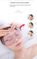 Masseur électrique intelligent pour les yeux avec musique à compresse chaude et thérapie par vibrateur Nouvel appareil de beauté pour le bien-être des yeux