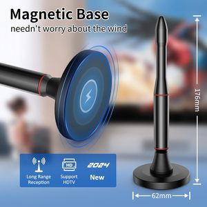 <span class=keywords><strong>Antena</strong></span> de TV digital inteligente ATSC 4K 1080P alta ganancia magnética HD interior y exterior frecuencias UHF y VHF longitudes de cable de 3M sin refuerzo - Product Image 5