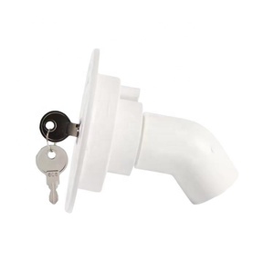Blanco a prueba de polvo con cerradura RV entrada de agua por gravedad RV entrada de agua Exterior con cerraduras <span class=keywords><strong>Camper</strong></span> remolque caravana Accesorios - Product Image 2