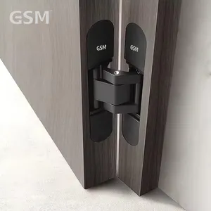 La mejor bisagra de puerta de madera oculta invisible ajustable 3D resistente industrial