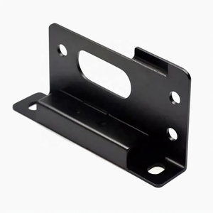 Custom Sheet Metal Stamping <b>Bracket</b> Chassis Mounting Shell <b>Black</b> Powder Coated Metal Equipment Support Housing Parts - Product Image 6