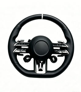 Volante de Auto Personalizado de Cuero Genuino de Alta Calidad para <span class=keywords><strong>Mercedes</strong></span> AMGS63 S65 E53 E63 C43 C63 A35 A45 CLA35 CLA45 G63 - Product Image 1
