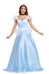 Robe <span class=keywords><strong>de</strong></span> princesse <span class=keywords><strong>pour</strong></span> femmes, Costume <span class=keywords><strong>de</strong></span> personnage <span class=keywords><strong>de</strong></span> Cosplay d'halloween en Polyester, robe <span class=keywords><strong>de</strong></span> fête bleue <span class=keywords><strong>de</strong></span> conte <span class=keywords><strong>de</strong></span> <span class=keywords><strong>fées</strong></span> <span class=keywords><strong>pour</strong></span> <span class=keywords><strong>adultes</strong></span> - Product Image 6