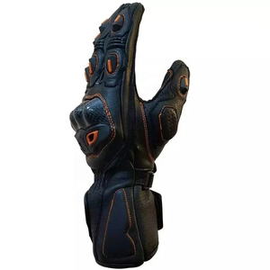 Guantes de Motociclismo de Cinco Dedos, Impermeables, Antideslizantes, con Palma de Cuero, para Deportes al Aire Libre, Conducción Prolongada, Comodidad y Seguridad Vial - Product Image 3