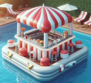 Carpa Inflable Zhenmei Tipo Bar/Pub para Piscina, Material de PVC de 0.6mm, Tamaño de 5m-10m - Product Image 1