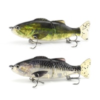 Glide Bait Boîte de pêche Leurres pour bar, truite, brochet, vente en gros de leurres ABS