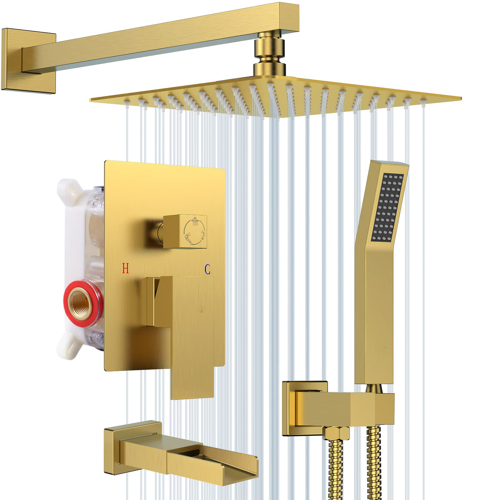 Brushed Gold-12 Inch