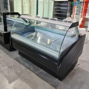 Frigorifero Espositore Grande per Supermercati e Gastronomie, Vetrina Refrigerata per Macellerie con Porta in Vetro - Product Image 6