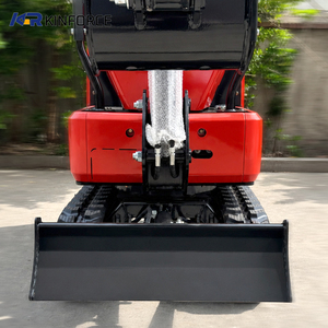 Mini-excavatrice compacte à chenilles en caoutchouc de 0,8 à 1 tonne, diesel, électrique, hydraulique, pour jardin, ferme, construction, certifiée CE ISO EPA - Product Image 5