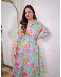 Top Quality <b>Silk</b> With Fancy Cotton Co Ord Set From Indian Manufacturer and Supplier - Product Image 2