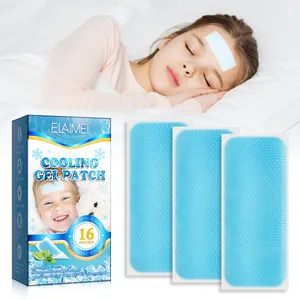 Almohadillas de Gel calmante para el dolor de cabeza, parches para aliviar la fiebre y el dolor de cabeza