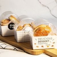 Sac en papier d'emballage pour pain grillé LOKYO en gros, jetable, dessin animé, boulangerie, gâteau, donut, boîte d'emballage