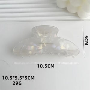 Precio directo de Facry, pinzas para el pelo de acetato de celulosa de carey de mármol Jumbo Extra grande personalizadas - Product Image 2