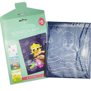 Peinture à gratter papier <span class=keywords><strong>d</strong></span>'art nuit ville château feux <span class=keywords><strong>d</strong></span>'artifice coloré Scratch Art - Product Image 2