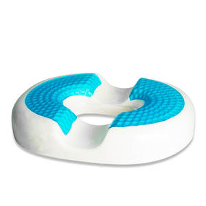 Silla de oficina ergonómica, cojín de asiento de coche, Gel refrigerante, espuma viscoelástica, asiento de rosquilla, cubierta inferior antideslizante, almohadas lumbares, cojines de asiento - Product Image 3