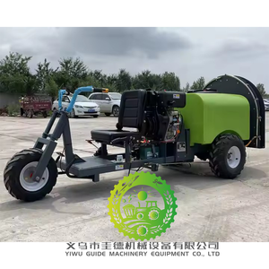 Pulvérisateur de vergers à trois roues, autopropulsé, à moteur diesel, haute productivité, à soufflage d'air, à transmission par engrenages pour arbres fruitiers - Product Image 4