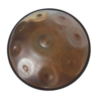 SUCCESS Colorful Brown & Black Handpan Percussion Instruments With Musical Scale