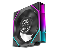 Jungle Leopard Interstellar V4 Ventilateur Numérique 120mm Refroidissement Silencieux ARGB PWM Ventilateur Affichage Contrôle de Température pour Boîtier d'Ordinateur PC