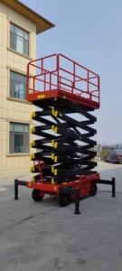 Gunting listrik ringan 6-14m 1000kg, gunting angkat ponsel hidrolik tinggi <span class=keywords><strong>16m</strong></span> maksimal untuk bahan bangunan - Product Image 5