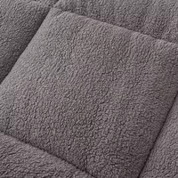 Couette Élégante et Confortable en Velours Flanelle Ultra Doux avec Doublure Sherpa Épaisse – Qualité Supérieure – Taille Queen – Vente en Gros