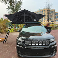 Tente de toit légère 4x4 avec couche anti-condensation, respirante, coque rigide en alliage d'aluminium, abri de camping pour voiture