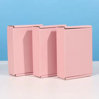 Boîtes d'Expédition Roses en Gros avec Logo Personnalisé pour Petites Entreprises, Boîtes Postales Ondulées en Carton pour Cadeaux