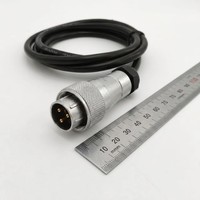 Connecteur circulaire d'aviation étanche WF16 à 3 broches mâle IP68 avec verrouillage par vis pour câble, idéal pour l'éclairage LED industriel