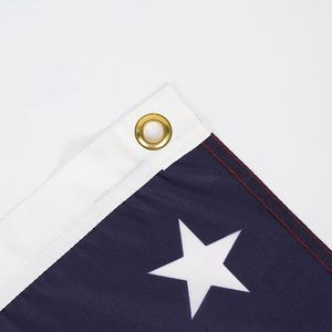 Drapeau américain brodé double face 3x5 pieds en tissu Oxford 210D de haute qualité, avec logo personnalisé, mât en aluminium, personnalisable pour l'extérieur - Product Image 4