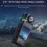 Caméra Pan-Tilt M6, Caméra Vidéo Haute Définition 2K, Sports de Plein Air 270 °   Caméra vidéo à boucle rotative