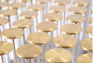 Mesa de centro tridimensional de diseño hueco de acero inoxidable, muebles metálicos de moda - Product Image 2