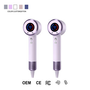 Pengering Rambut Ion Negatif Cepat Kering dengan Diffuser Magnetik dan Konsentrator untuk Rambut Keriting & Lurus Hd08 Pengering Rambut - Product Image 1