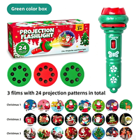 Torche de Projection Lumineuse dans le Noir, Jouet de Noël, Cadeau pour Enfants de 2 à 7 Ans, Jouets Éducatifs Amusants Anti-Stress en Plastique ABS, Sans Batterie, Personnalisable